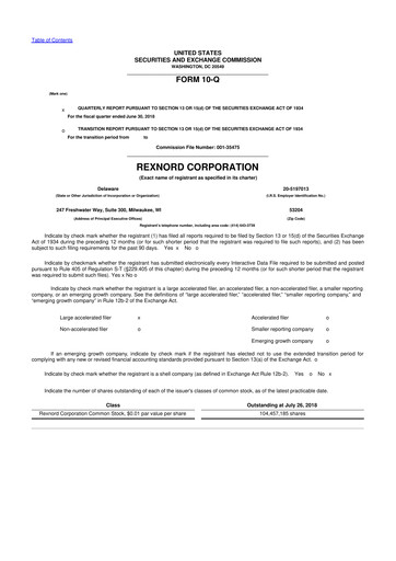 Vorschaubild Zurn Elkay Water Solutions 10-Q Quartalsbericht 2019 