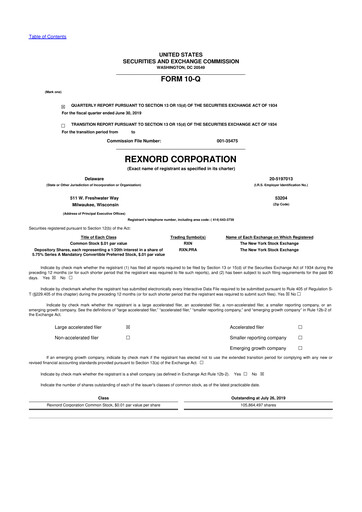 Vorschaubild Zurn Elkay Water Solutions 10-Q Quartalsbericht 2020 