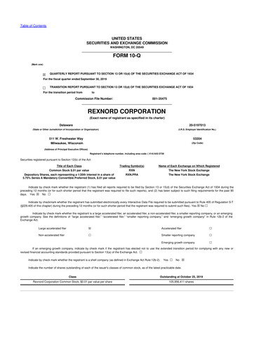 Vorschaubild Zurn Elkay Water Solutions 10-Q Quartalsbericht 2020 