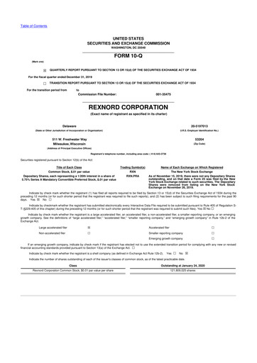 Vorschaubild Zurn Elkay Water Solutions 10-Q Quartalsbericht 2020 