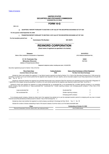 Vorschaubild Zurn Elkay Water Solutions 10-Q Quartalsbericht 2020 