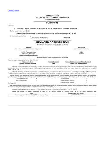 Vorschaubild Zurn Elkay Water Solutions 10-Q Quartalsbericht 2021 