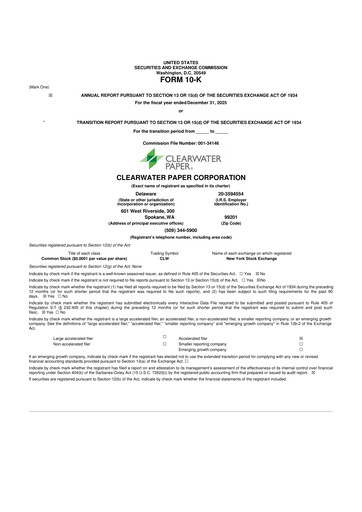 Thumbnail Clearwater Paper 10-K Annual Report 2025