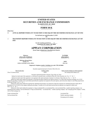 Thumbnail Appian 10-K Annual Report 2019