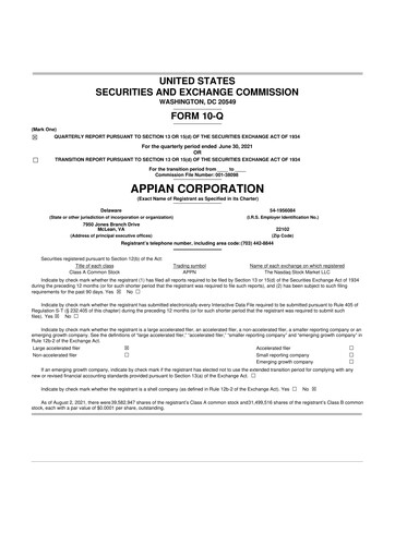 Thumbnail Appian 10-Q Quarterly Report FY2021 