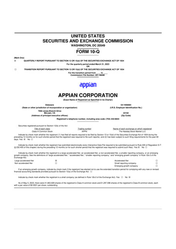 Thumbnail Appian 10-Q Quarterly Report FY2023 