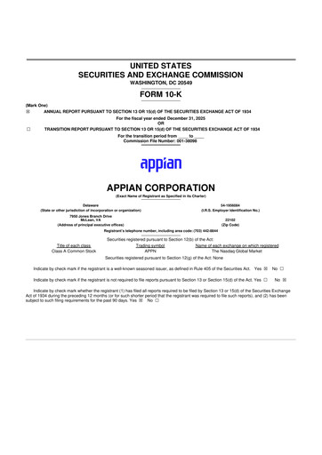 Thumbnail Appian 10-K Annual Report 2025