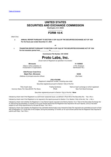 Thumbnail Protolabs 10-K Annual Report 2025