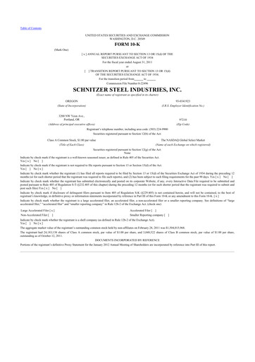 Vorschaubild Radius Recycling 10-K Jahresbericht 2011