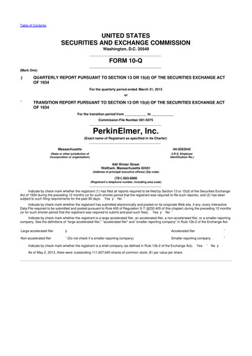 Thumbnail Revvity 10-Q Quarterly Report FY2013 