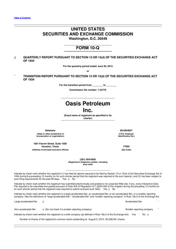 Thumbnail Chord Energy 10-Q Quarterly Report FY2013 