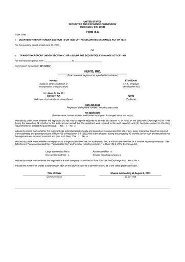 Thumbnail Inuvo 10-Q Quarterly Report FY2013 