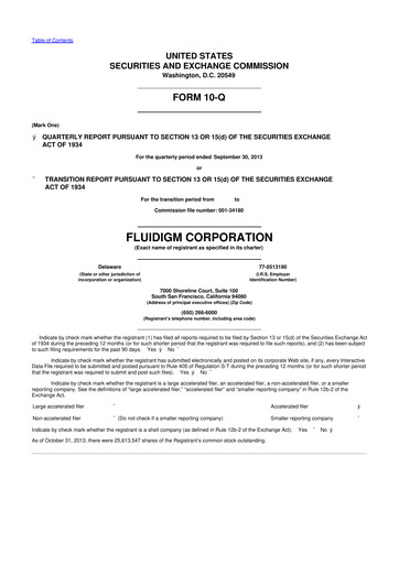 Thumbnail Standard BioTools 10-Q Quarterly Report FY2013 
