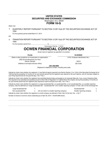 Thumbnail Onity Group 10-Q Quarterly Report FY2014 