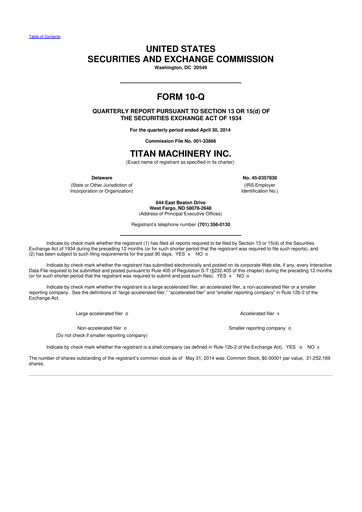 Thumbnail Titan Machinery 10-Q Quarterly Report FY2015 