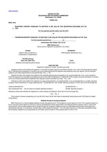 Thumbnail Stagwell 10-Q Quarterly Report FY2014 