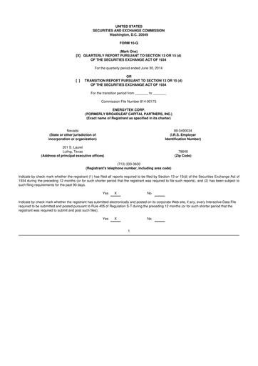 Thumbnail Red Cat Holdings 10-Q Quarterly Report FY2014 