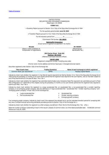 Thumbnail OptimizeRx 10-Q Quarterly Report FY2025 