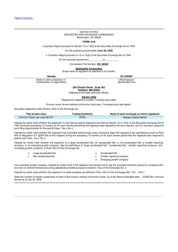 Thumbnail OptimizeRx 10-Q Quarterly Report FY2026 