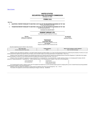 Thumbnail Essent Group 10-Q Quarterly Report FY2023 