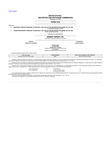 Thumbnail Essent Group 10-Q Quarterly Report FY2026 