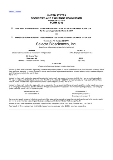 Vorschaubild Cartesian Therapeutics 10-Q Quartalsbericht 2017 