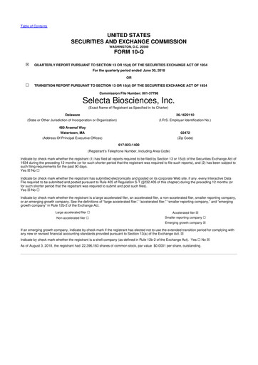 Vorschaubild Cartesian Therapeutics 10-Q Quartalsbericht 2018 