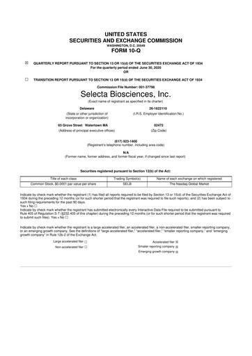 Vorschaubild Cartesian Therapeutics 10-Q Quartalsbericht 2020 