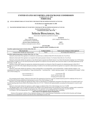 Thumbnail Cartesian Therapeutics 10-K Annual Report 2020