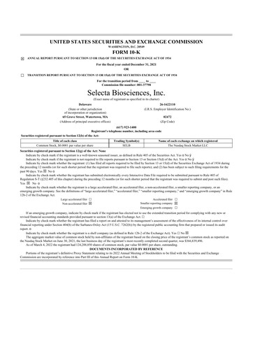 Thumbnail Cartesian Therapeutics 10-K Annual Report 2021