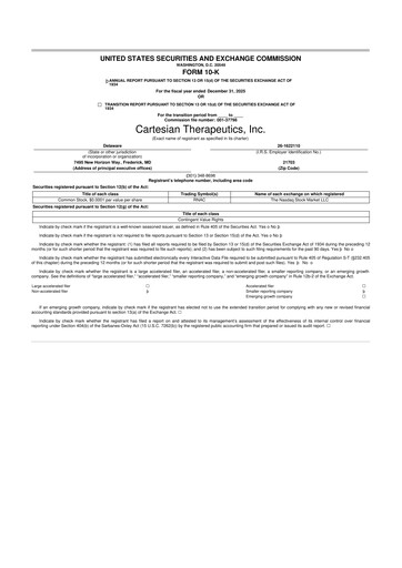 Thumbnail Cartesian Therapeutics 10-K Annual Report 2025