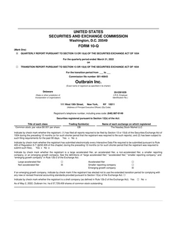 Thumbnail Outbrain 10-Q Quarterly Report FY2022 