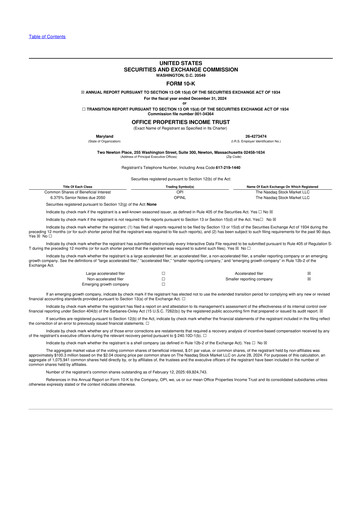 Thumbnail Office Properties Income Trust 10-K Annual Report 2024