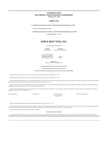 Thumbnail Apple Hospitality REIT
 10-K Annual Report 