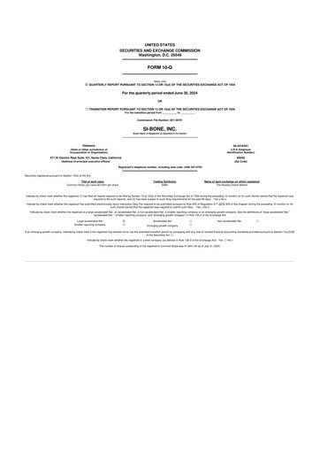 Miniature SI-BONE 10-Q Rapport trimestriel 2024 