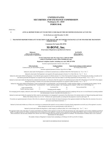 Thumbnail SI-BONE 10-K Annual Report 2024