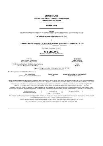 Miniature SI-BONE 10-Q Rapport trimestriel 2025 