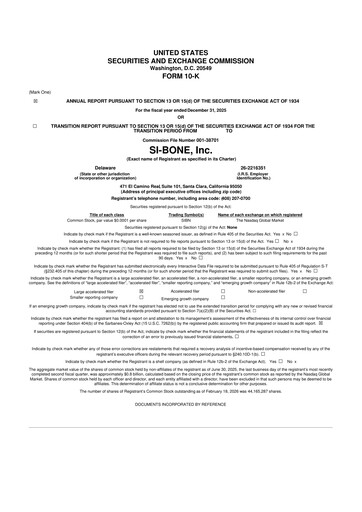 Thumbnail SI-BONE 10-K Annual Report 2025