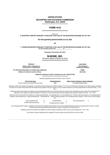 Thumbnail SI-BONE 10-Q Quarterly Report FY2026 