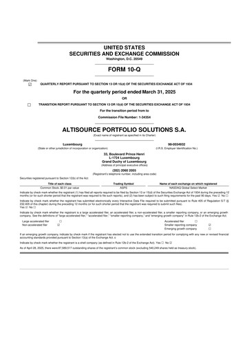 Thumbnail Altisource Portfolio Solutions
 10-Q Quarterly Report FY2025 