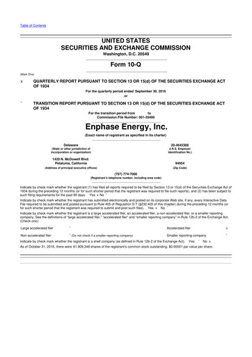 Thumbnail Enphase Energy
 10-Q Quarterly Report FY2016 