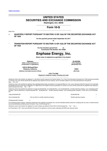 Thumbnail Enphase Energy
 10-Q Quarterly Report FY2017 
