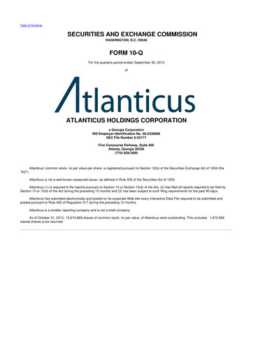 Thumbnail Atlanticus 10-Q Quarterly Report FY2013 