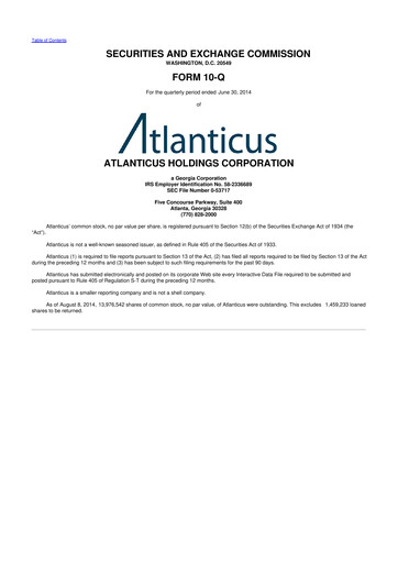 Thumbnail Atlanticus 10-Q Quarterly Report FY2014 