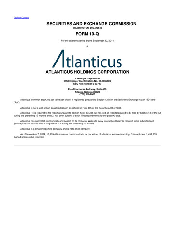 Thumbnail Atlanticus 10-Q Quarterly Report FY2014 