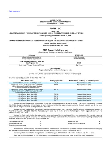 Thumbnail BRC Group Holdings 10-Q Quarterly Report FY2026 