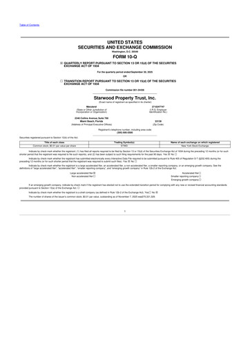 Thumbnail Starwood Property Trust 10-Q Quarterly Report FY2025 