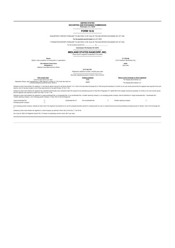 Thumbnail Midland States Bancorp 10-Q Quarterly Report FY2026 