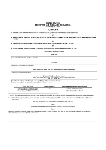 Thumbnail VEON 20-F Annual Report 2025