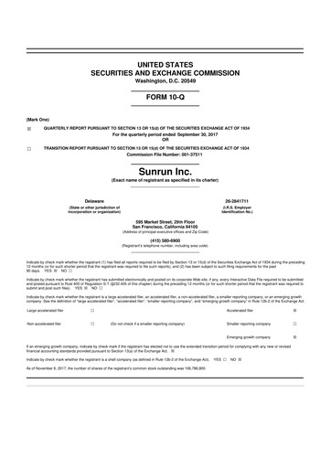 Thumbnail Sunrun
 10-Q Quarterly Report FY2017 